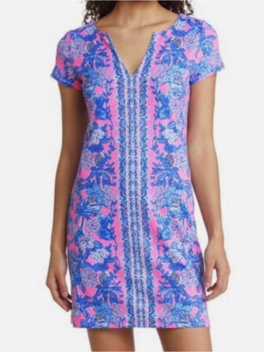 Lilly Pulitzer Sophiletta Dress in Soleil Pink Palm Paradise size XS